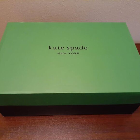 Kate Spade Erin Spade Flower Printed Leather Sneaker - Dark Mushroom Cap NIB - Picture 7 of 8